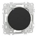 Odace - va-et-vient ou poussoir - 10AX - noir onyx