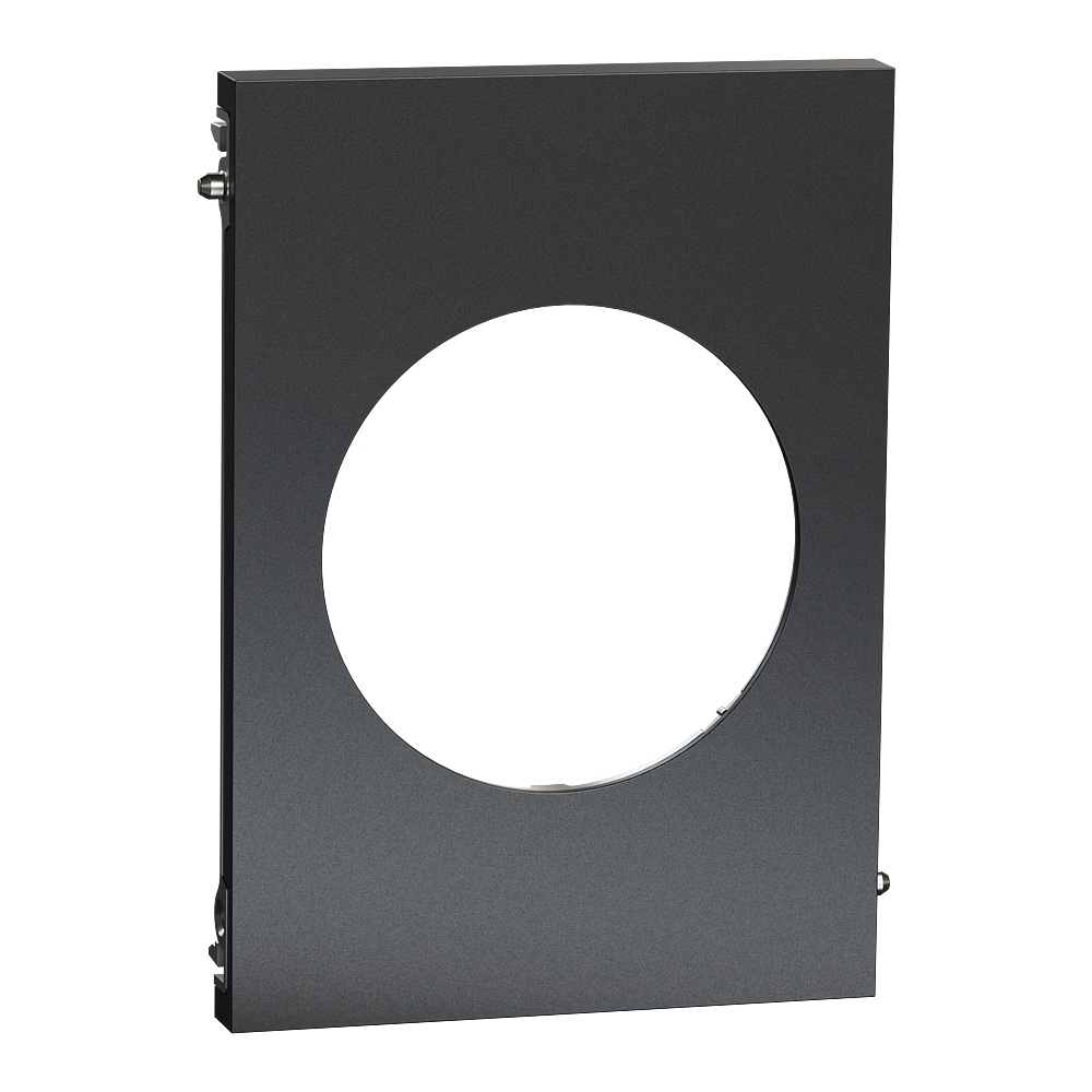 Odace Architecte - plaque de finition centrale - effet Perle Noire