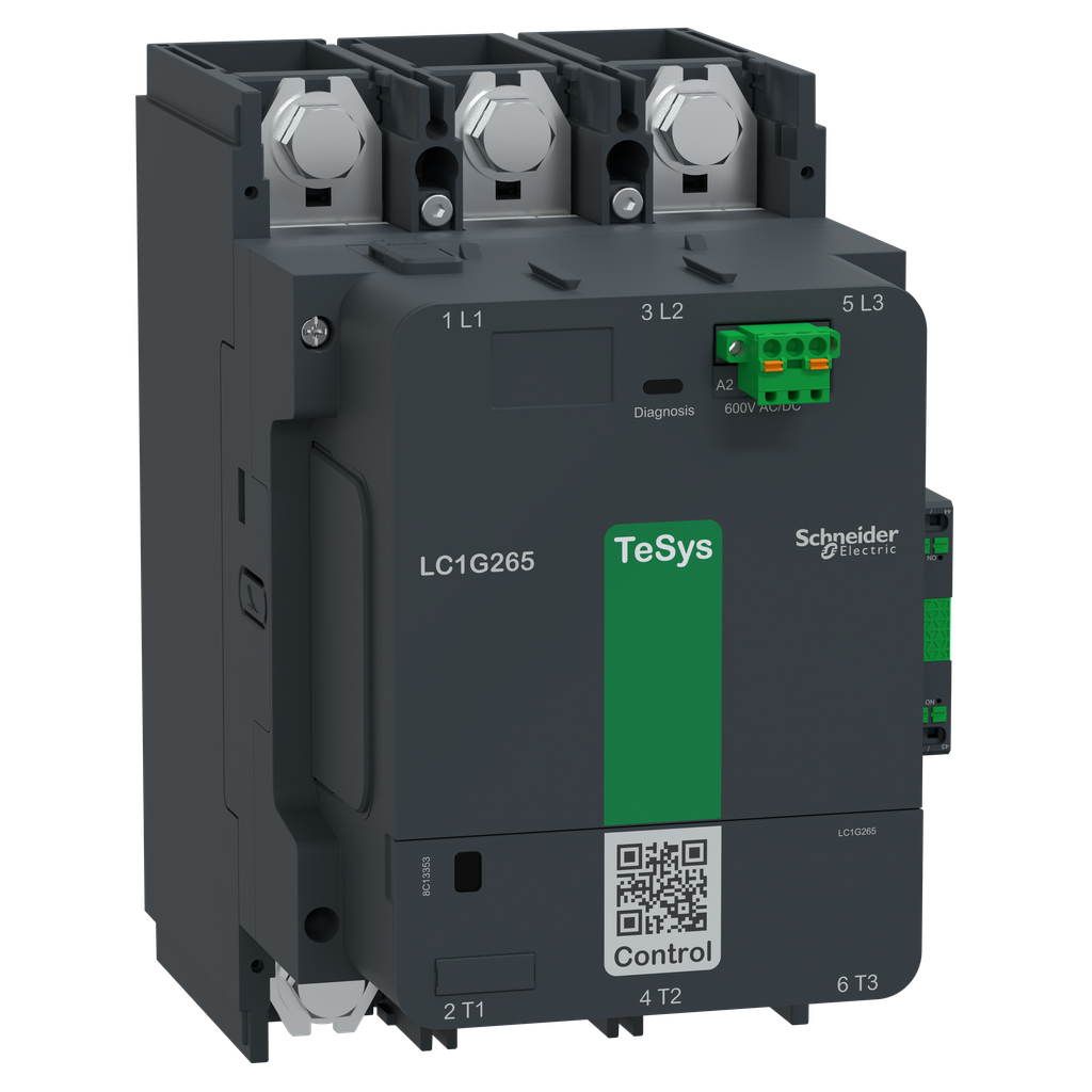 TeSys Giga, 3P(3NO), 265A, bobine AC/DC 600V, Standard