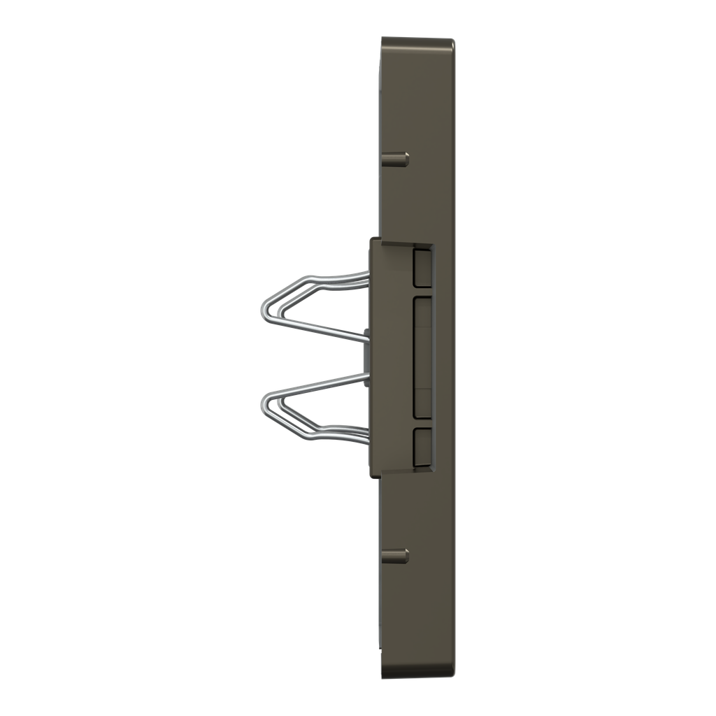 D-Life - enjoliveur prise double RJ45 S-One - porte-étiquette - métal mocca