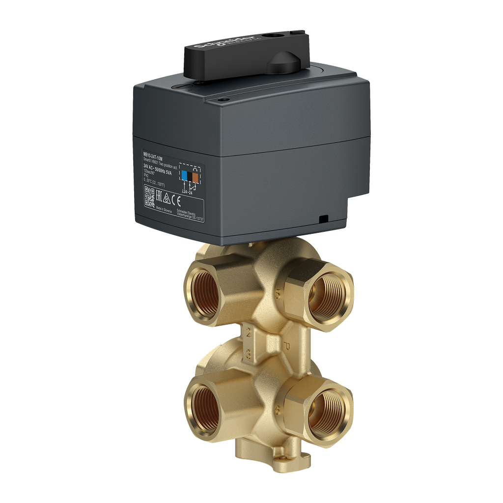 Moteur vanne 6 voies TOR 10m se commande avec une vanne PIBCV