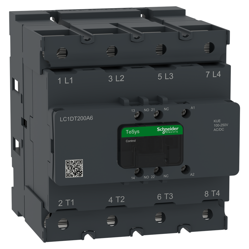 TeSys Deca Advanced - CTR Deca 200A 4P 100-250V ACDC