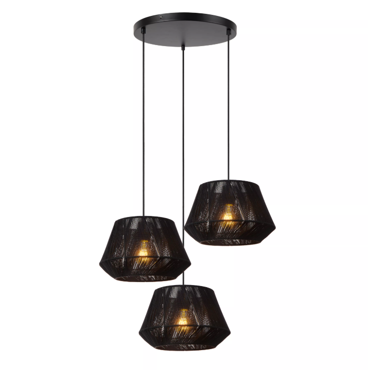 JESSICA Suspension-Terre .-Ø30-1xE27-60W-Coton