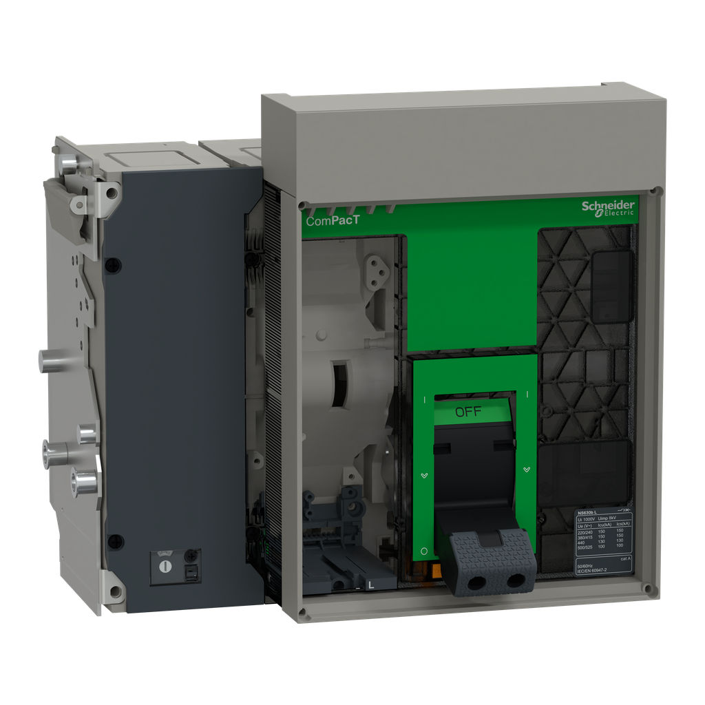 ComPacT NS630L - bloc coupure ss déclencheur - 630A - 4P - 150kA - débro manuel