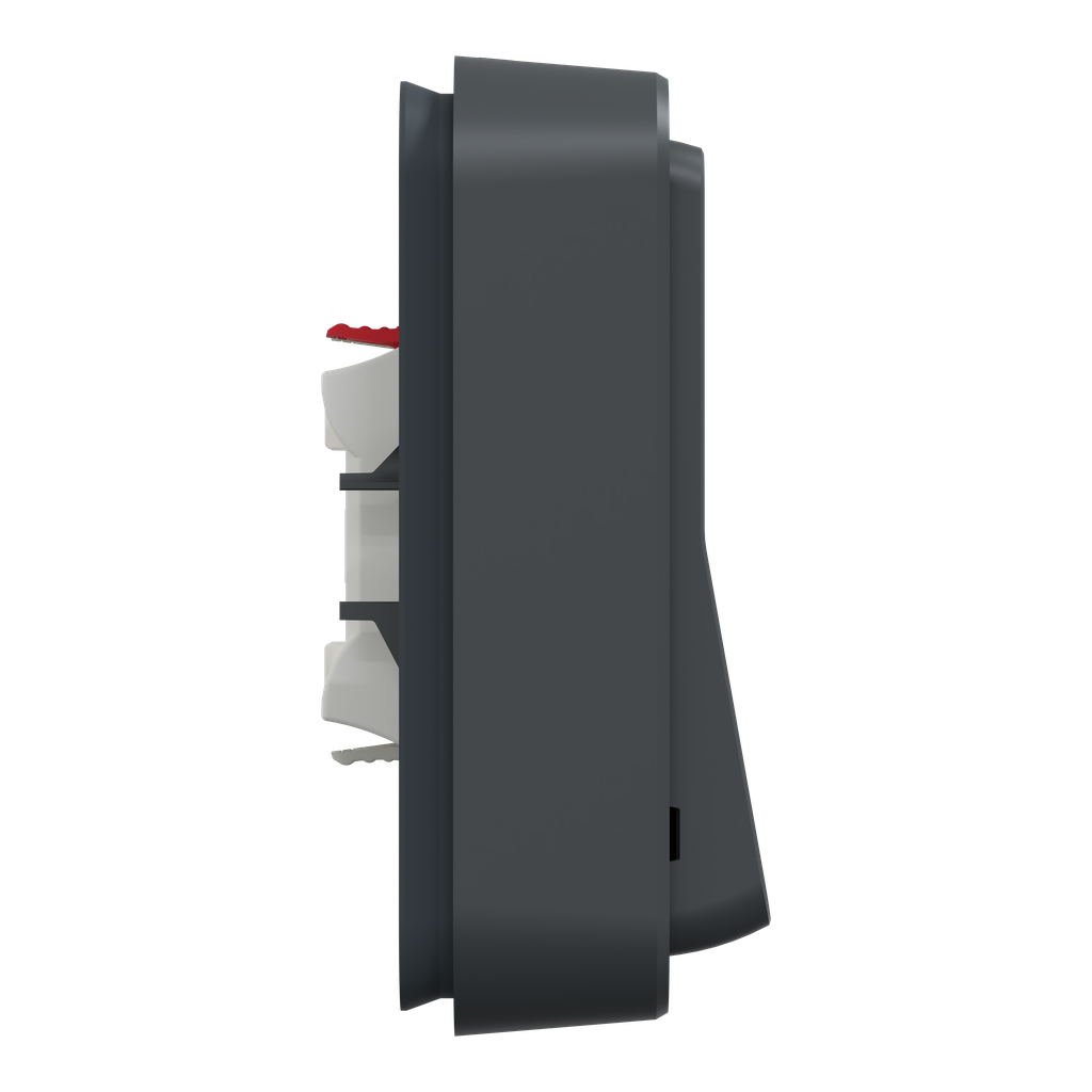 Mureva Styl - Va et vient - complet encastré - IP55 - IK08 connex auto - gris