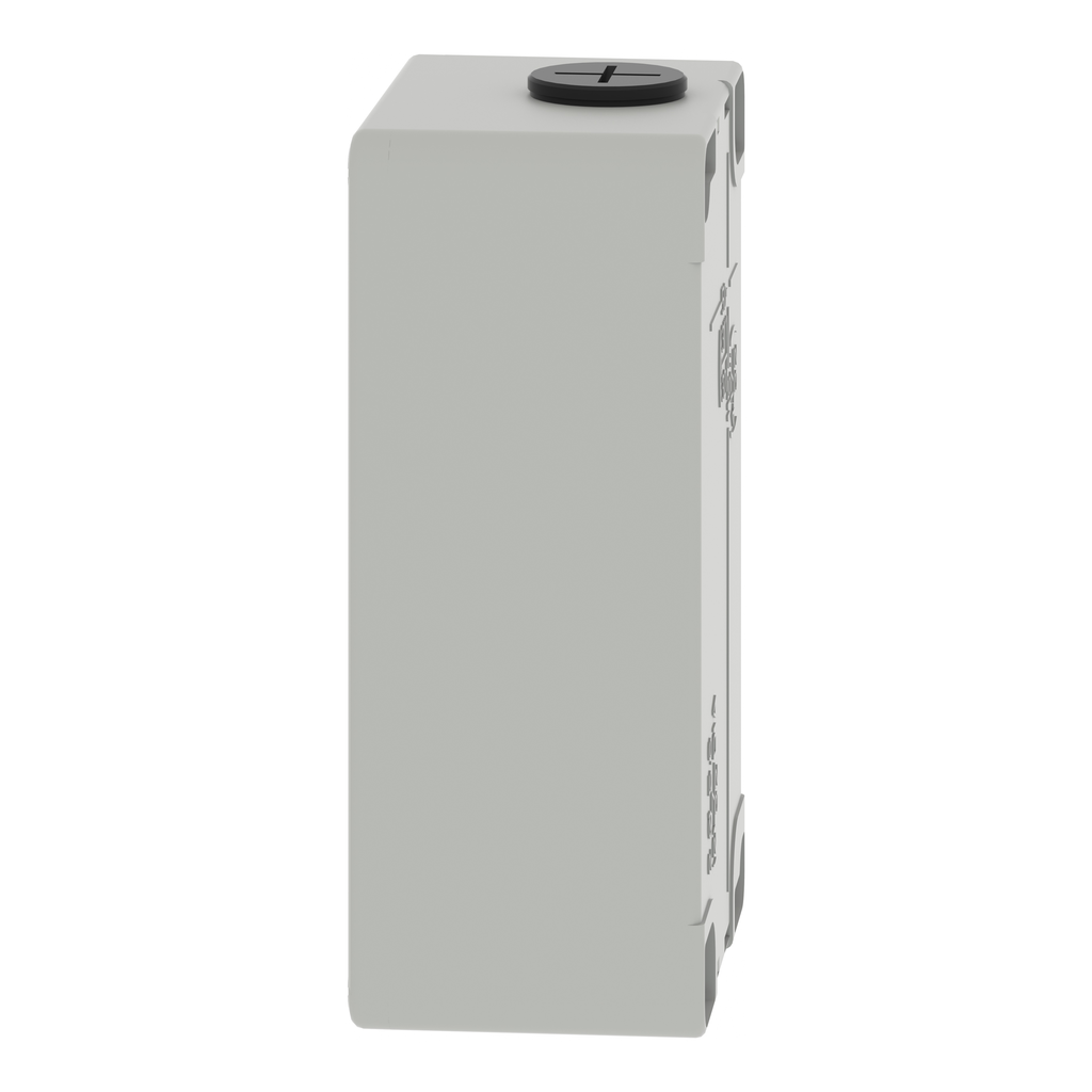 Boite métal vide grise - M20 x2 - 4 trous 22 mm - 80x130x51,5 mm - UL cULus