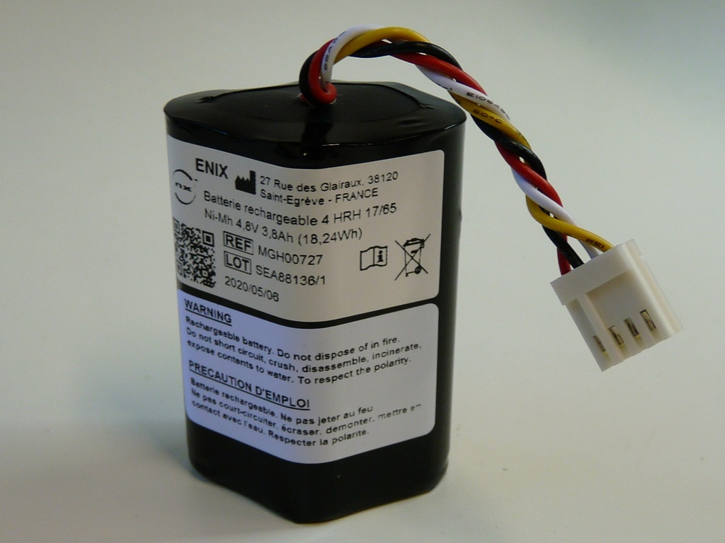 Pack(s) Batterie médicale rechargeable Kangaroo / Sherwood E-Pump 4.8V 3.8Ah WST