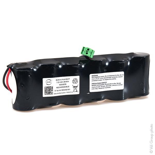 Batterie(s) Batterie eclairage secours 6 VTD70  6S1P ST1 7.2V 4.2Ah PHOEN