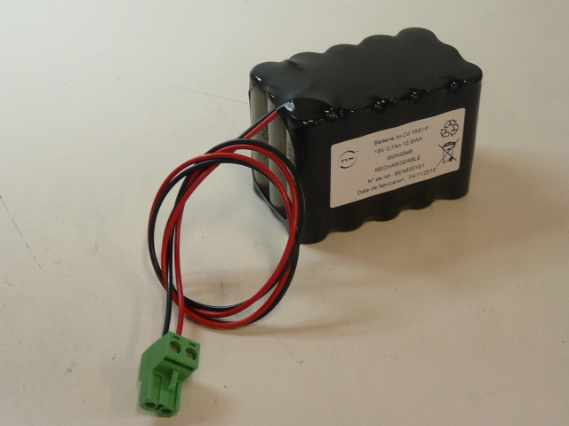 Pack(s) Batterie Nicd 15x AA 15S1P ST2 18V 700mAh Phoen