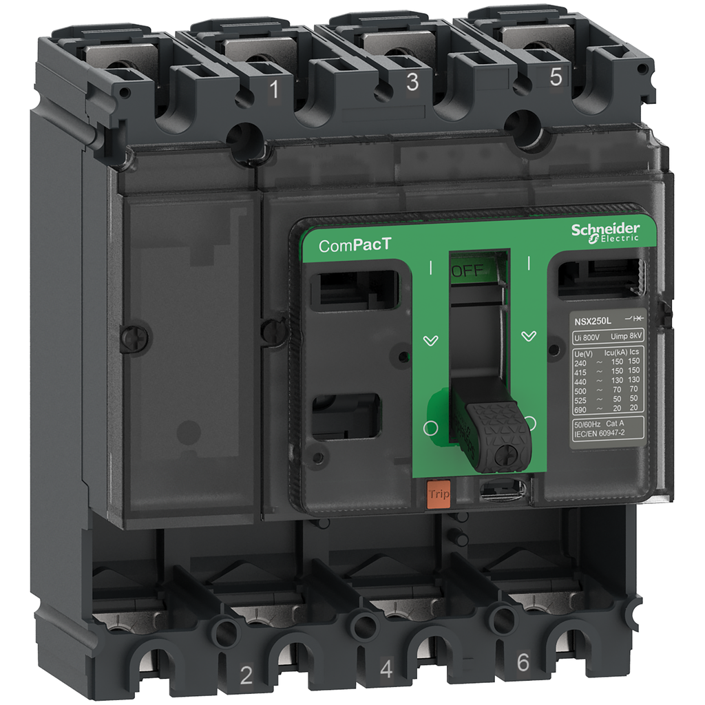 ComPacT NSX160N - Bloc de coupure sans déclencheur - 160A - 4P - 50kA - fixe