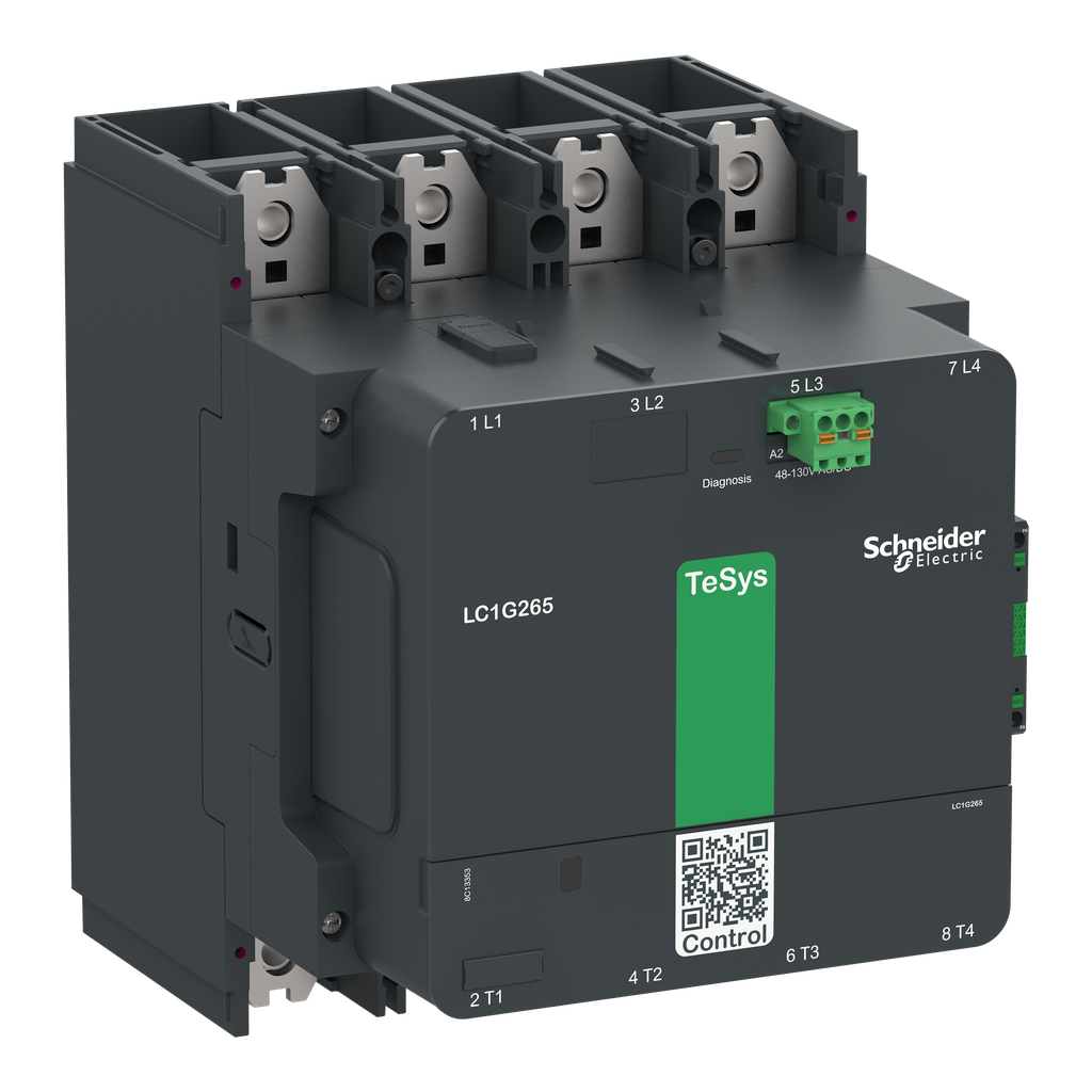 Contacteur TeSys LC1G 265A 440V 4P AC3 Standard 100-250V AC-DC bobine