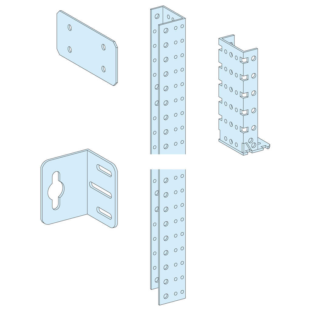 PrismaSeT G  - Montant fixation mural coffrets