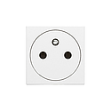 Prise 2P+T Surface Mosaic 2 modules avec connexion bornes automatiques - blanc
