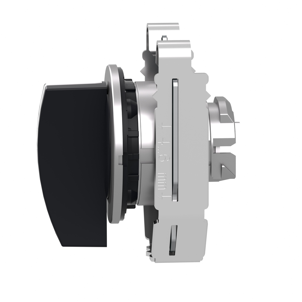 Harmony XB4 - tête bouton tournant à crosse - flush - 3 pos rap GC - noir