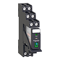 Harmony Relay RXG - relais embroc monté sur embase - test + DEL - 2OF 5A - 24VDC