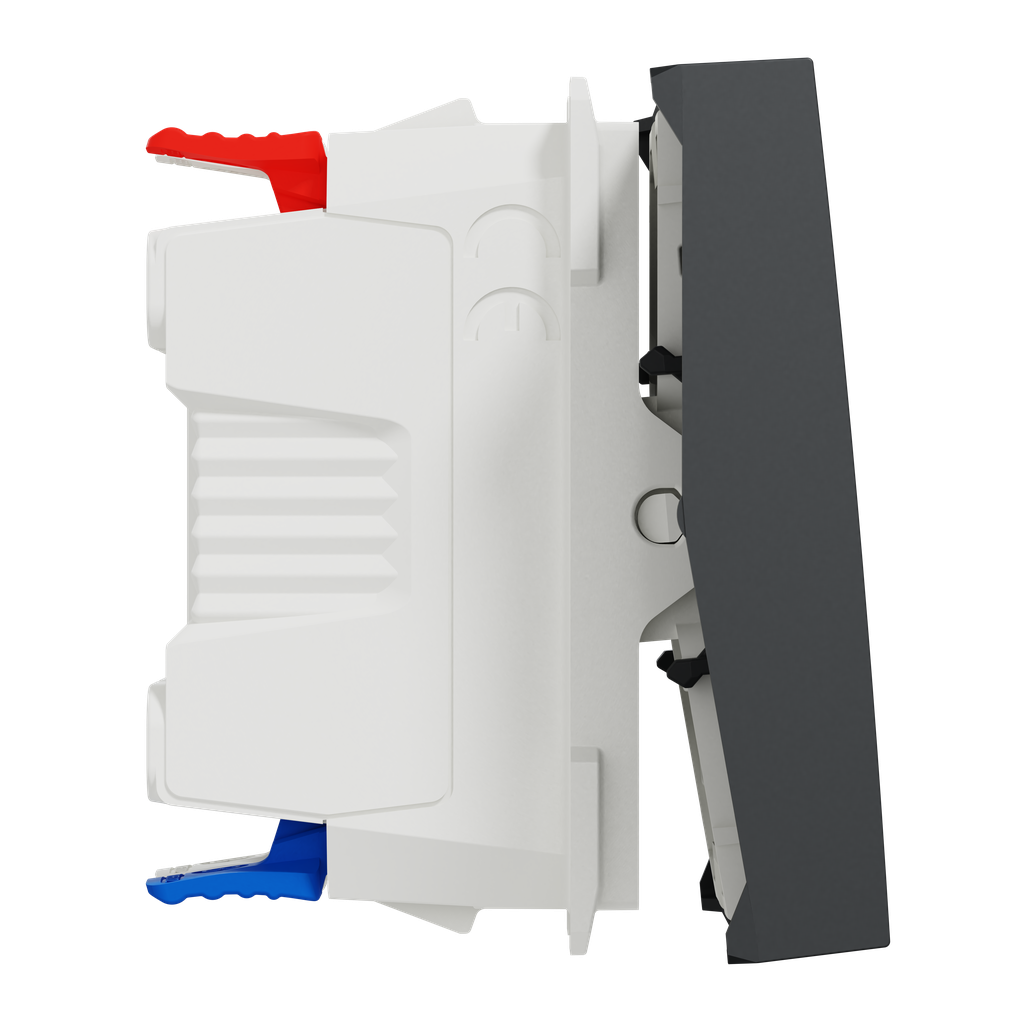 Unica - va-et-vient lum témoin - 10A - connex rapide - 2 mod - Anthr - méca seul