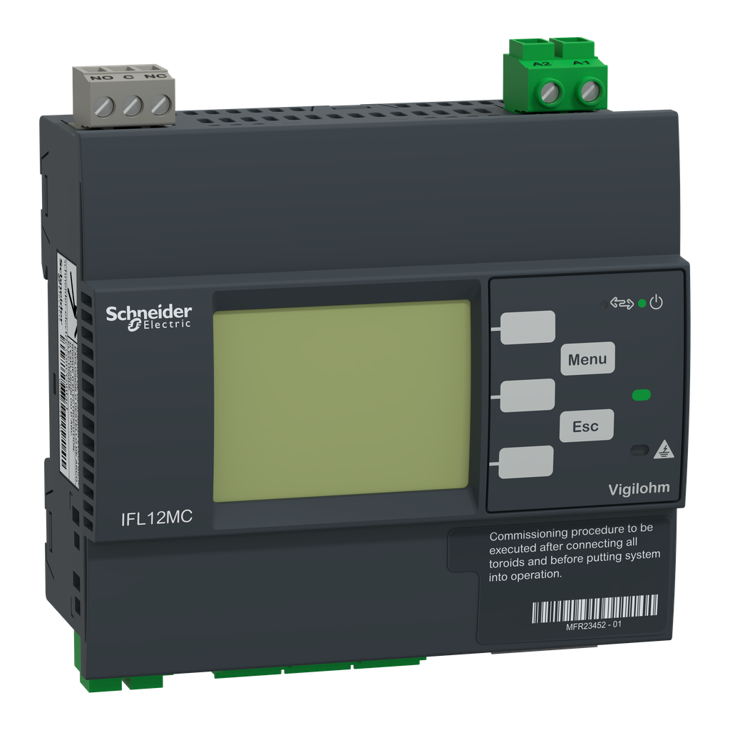Vigilohm - localisateur auto d'isolement avancé - 12 voies - 110-440VCA/CC