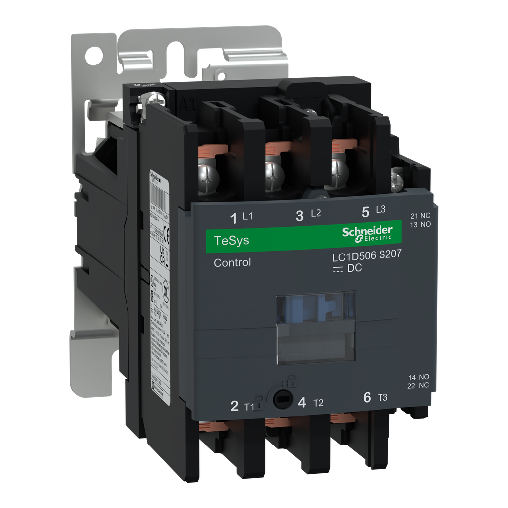 TeSys D - contacteur EN45545 - 3P(3NO) - AC3 <=440V 50A - 72Vcc - cosses fermées