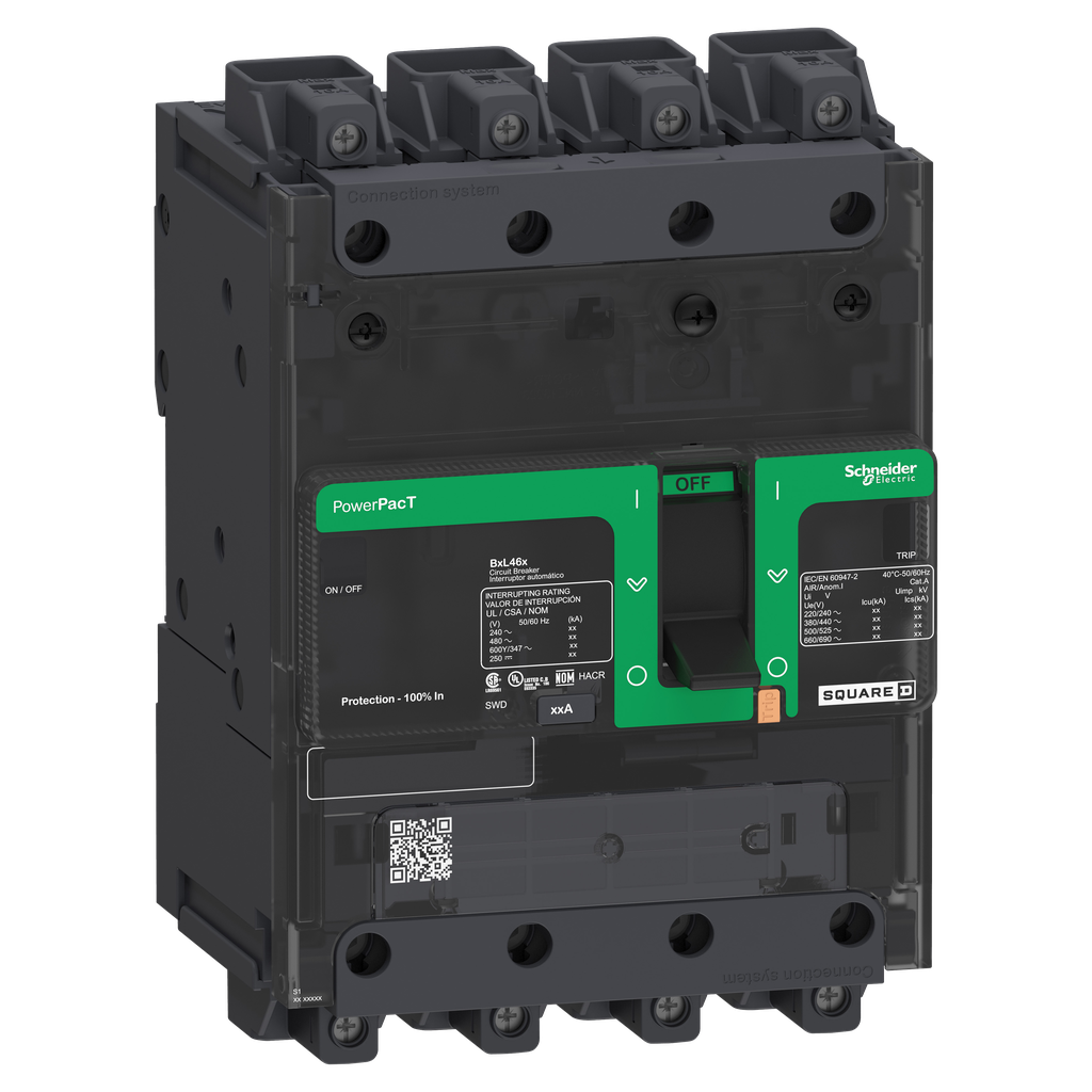 PowerPact B - disjoncteur BD - 18kA 600Y/347V - TM20D - 4P - Everlink