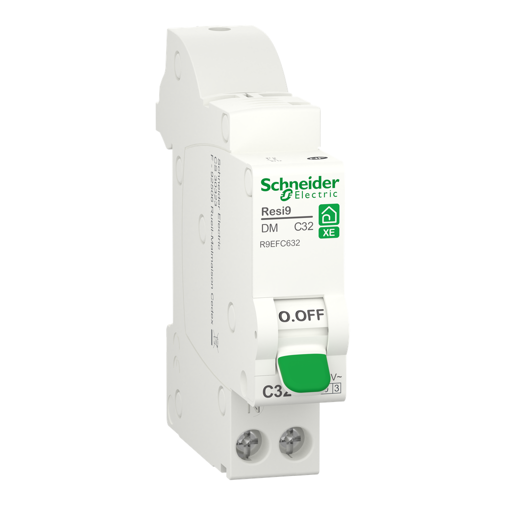 Resi9 XE - disjoncteur modulaire - 1P+N - 32A - courbe C - embrochable