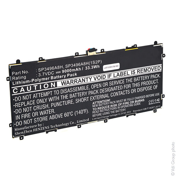 Batterie(s) Batterie tablette 3.7V 8000mAh