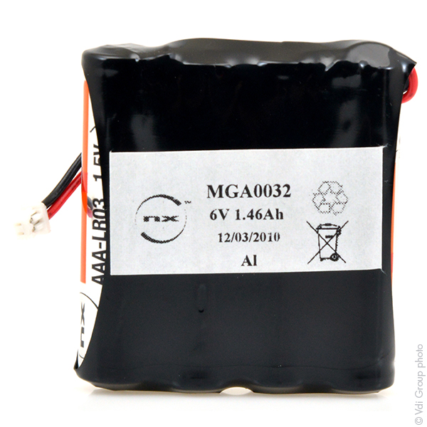 Pack(s) Batterie alcaline 4x AAA NX 4S1P ST1 6V 1.46Ah 51021