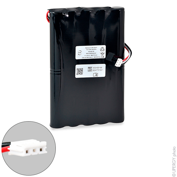 Pack(s) Batterie médicale  Ni-MH Colin Moniteur BX10 12V 4Ah JST