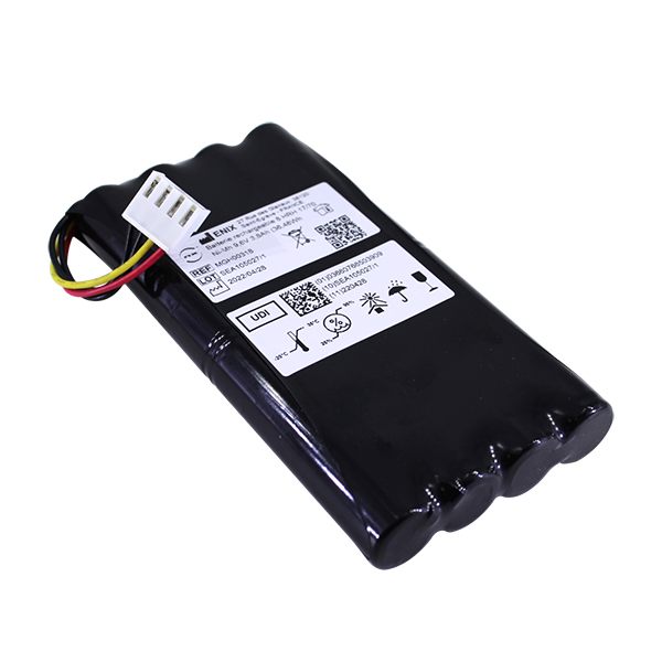 Batterie(s) Batterie médicale rechargeable  FUKUDA Cardimax 9.6V 3.8Ah JST