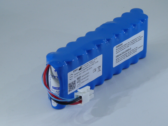 Pack(s) Batterie médicale rechargeable 20x AA 20S1P ST6 24V 1600mAh Molex