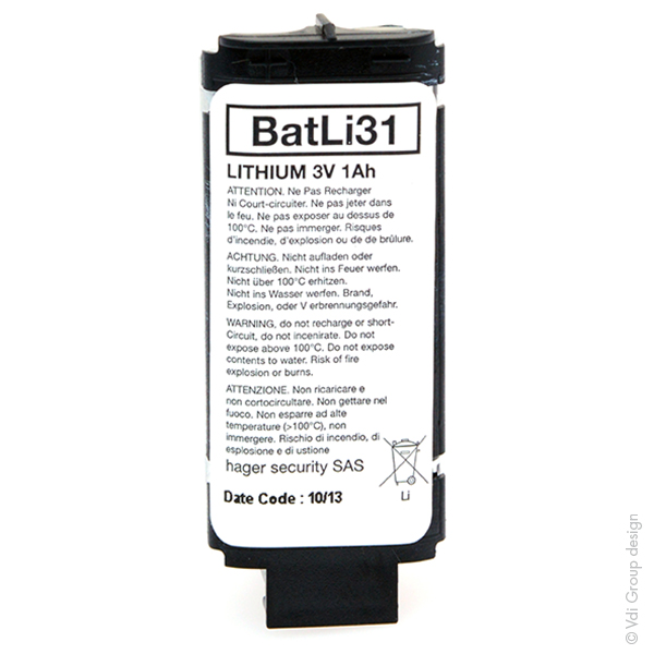 Pile(s) Batterie systeme alarme DAITEM BATLI31 3V 1Ah