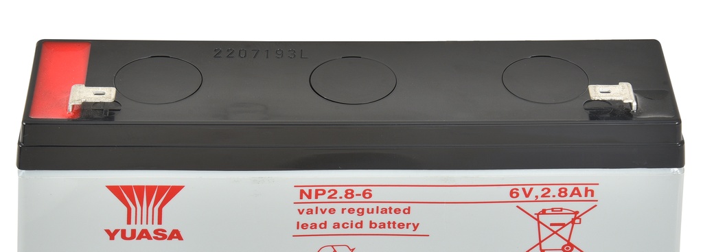Batterie(s) Batterie plomb AGM YUASA NP2.8-6 6V 2.8Ah F4.8