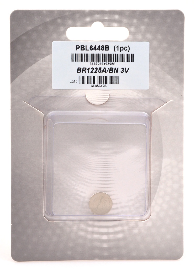 Blister(s) x 1 Pile bouton lithium blister BR1225A/BN PANASONIC 3V 48mAh