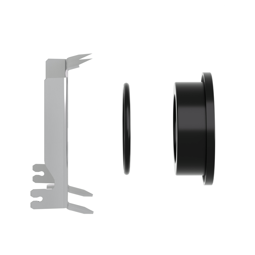 Harmony - Black metal flush mountin g kit (pb and p