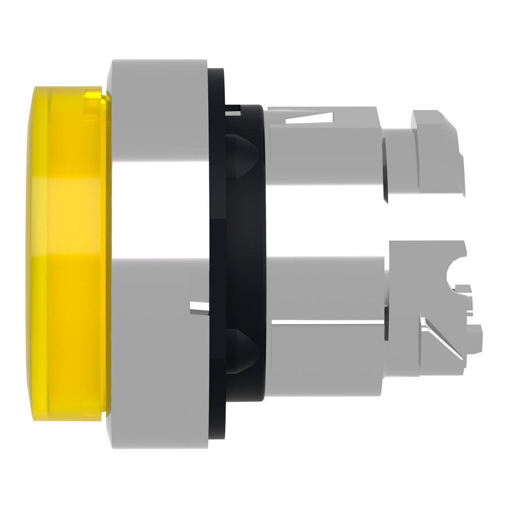 Harmony XB4 - tête bouton poussoir lum DEL - Ø22 - dépassant - jaune
