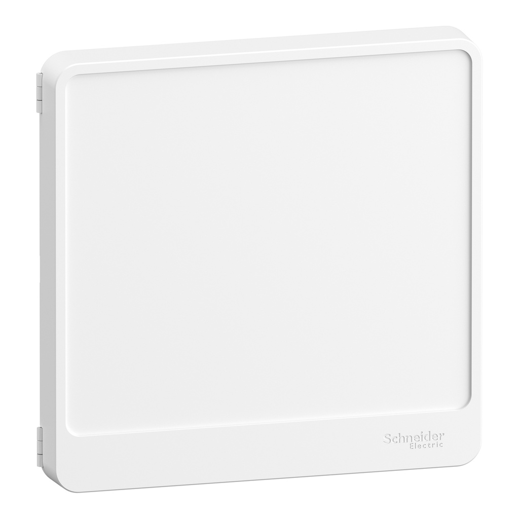 Resi9 - Porte Styl blanche (RAL 9003) pour coffret 1 rangée de 13 modules