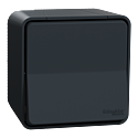 Mureva Styl - Va et vient - saillie - IP55 - IK08 - connexion auto - gris