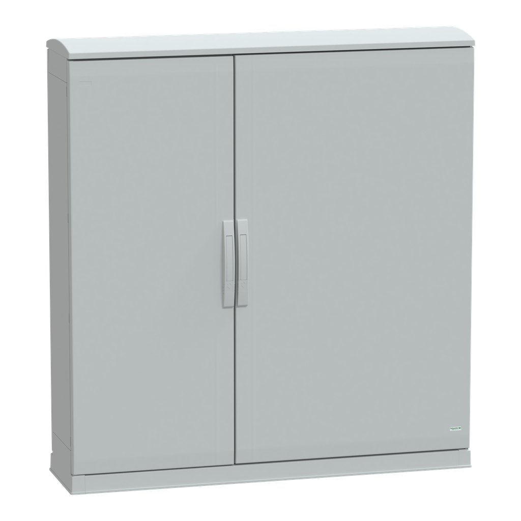 PanelSeT - Armoire polyester socle + toit 1250x1250x320- IP44 Ral 7035