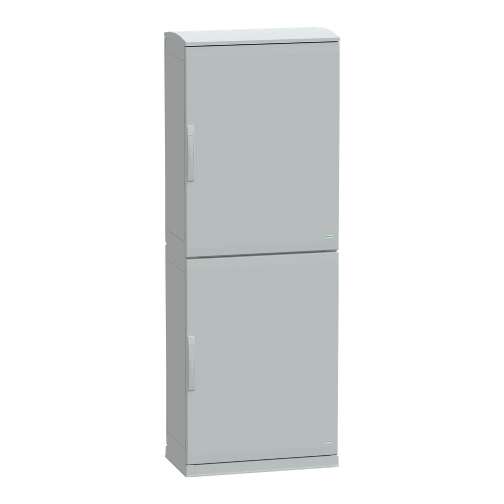 PanelSeT - Armoire polyester socle + toit 2000x750x420- IP44 Ral 7035