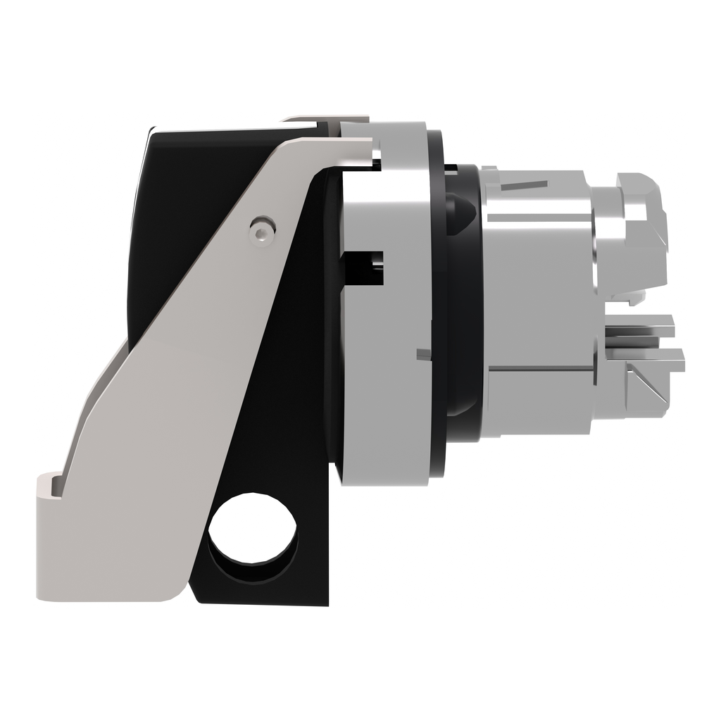 Harmony XB4 - tête bouton tournant à crosse - Ø22 - 2 pos fix - cad GD - noir