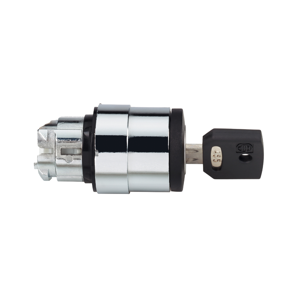 Harmony XB4 - tête bouton tournant à clé F015 - Ø22 - 2 pos à rap. - retr G