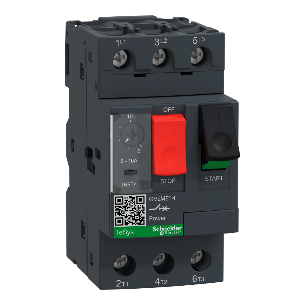 TeSys - disjoncteur moteur magnéto-thermique GV2ME - 3P - réglage th. 6 à 10A