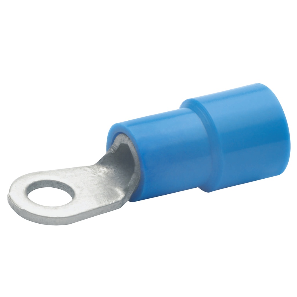Cosse pré-isolée bleue à plage ronde section 1,5 à 2,5mm² bornage M3
