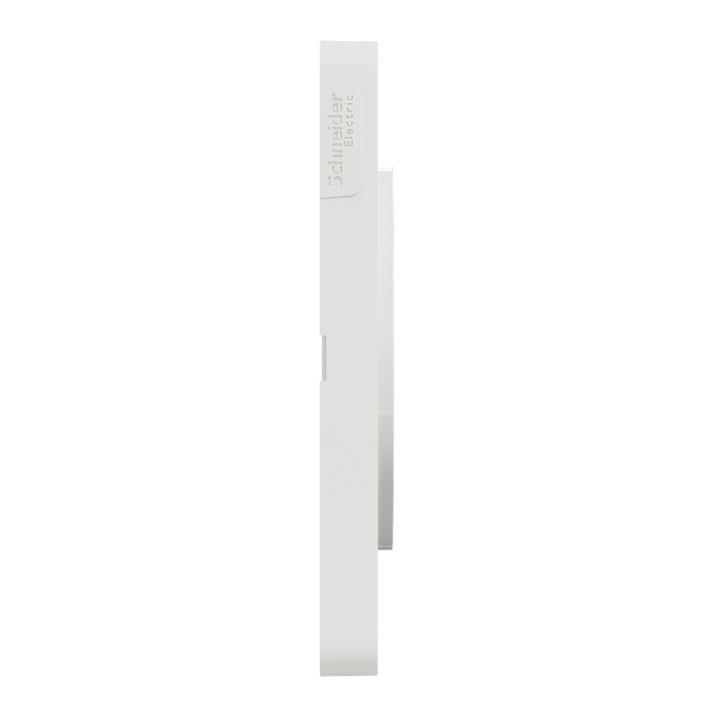 Odace 2011 Touch - plaque 4 postes H/Vt 71mm aluminium brossé avec liseré blanc