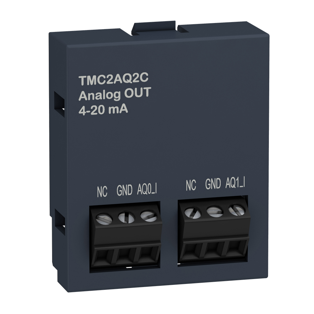 Modicon M221, cartouche 2 sorties analogiques, courant 4-20mA
