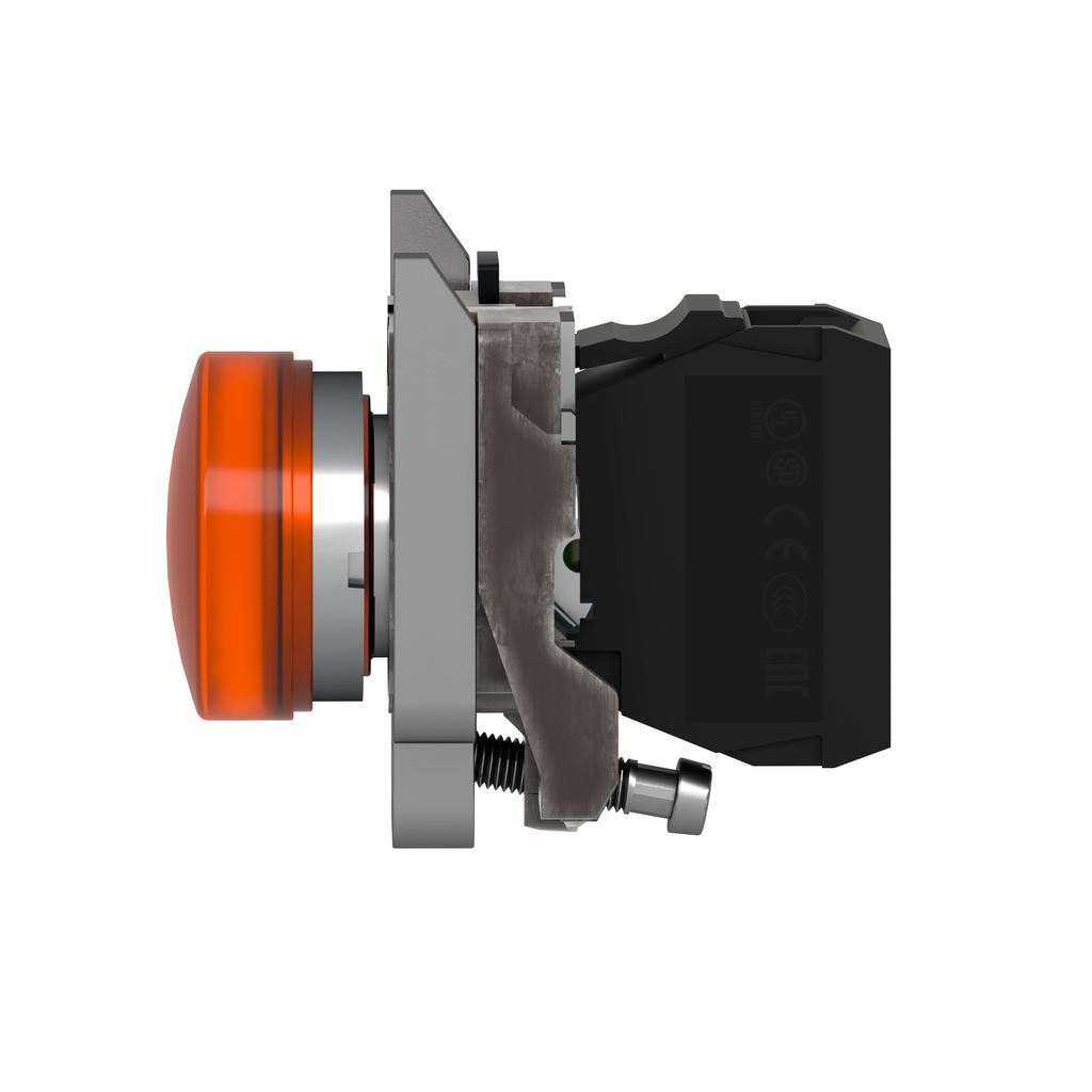 Harmony XB4 - voyant lumineux BA9s - Ø22 - orange - direct 250V max - vis étrier
