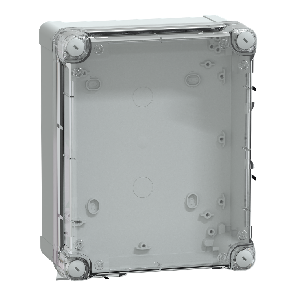 PanelSeT - boîte industrielle - Couvercle haut transparent - 241x192x105mm - ABS