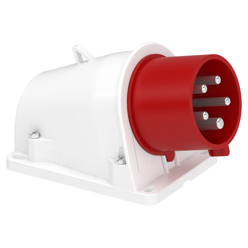 Socle connecteur PK saille inclinée, connexion vis, IP44, 32 A 3P+N+T 380-415 V