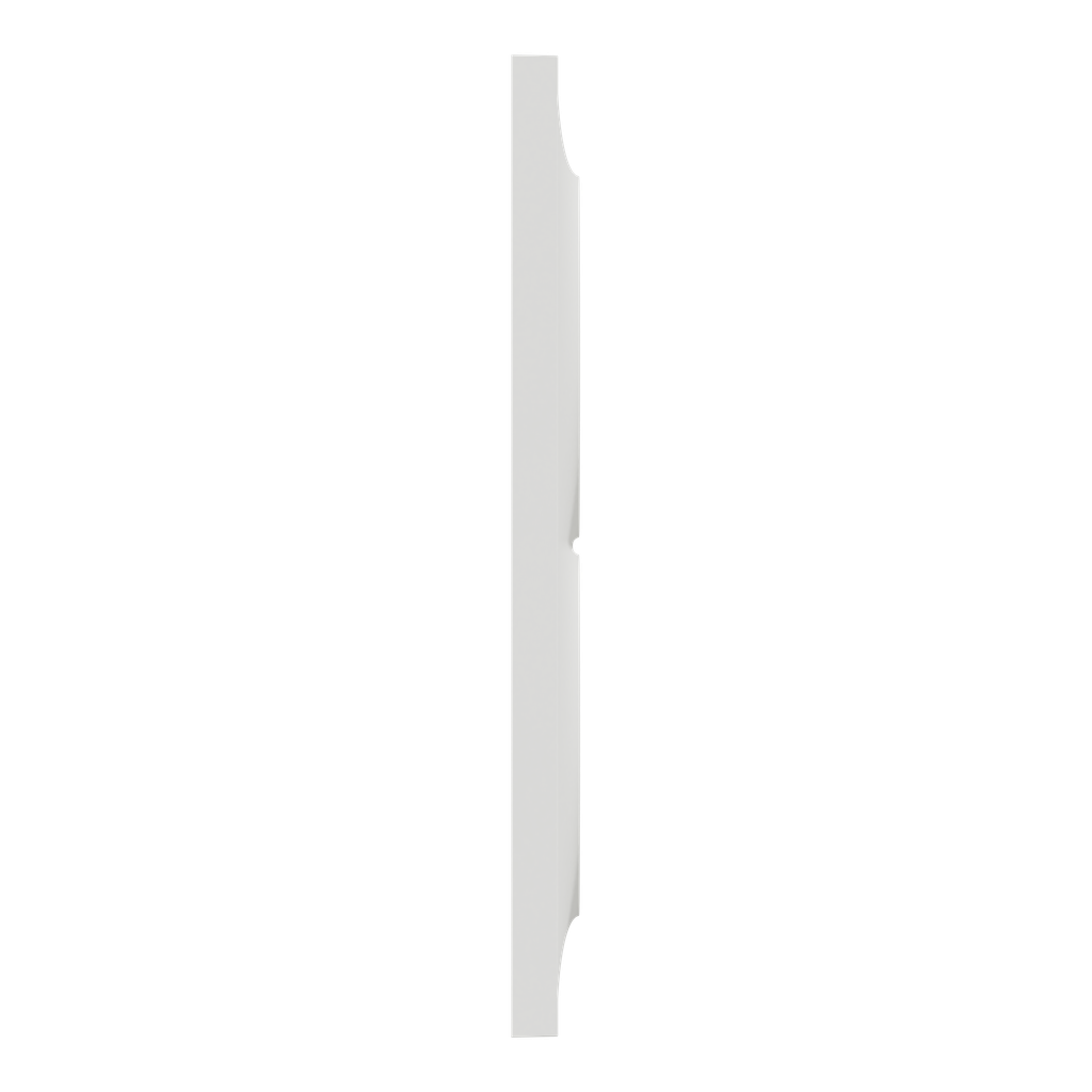 Odace 2011 Styl -  plaque 2 postes verticaux entraxe 57mm blanc