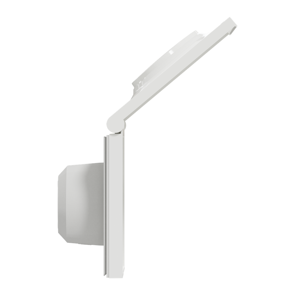Odace 2011 Styl Pratic - plaque avec cache souple translucide 1 poste IP44 blanc