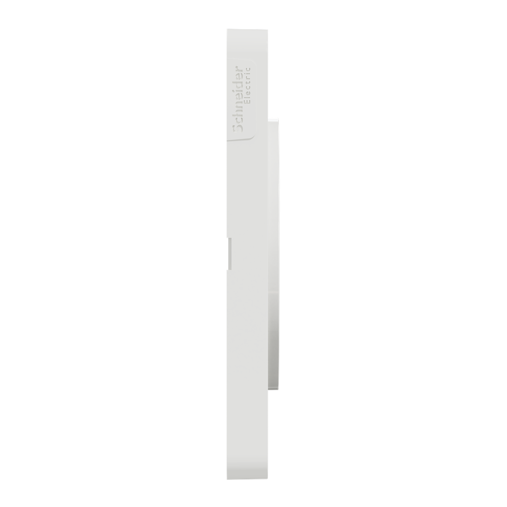 Odace 2011 Touch - plaque 3 postes H/Vt 71mm aluminium brossé avec liseré blanc
